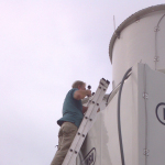 Noise Consultant measuring cooling tower sound